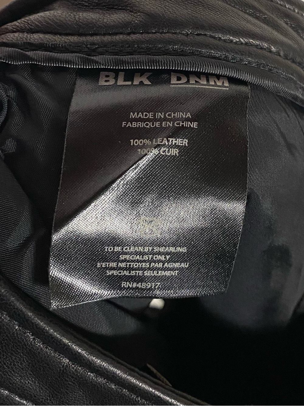 BLK DNM Leather Shorts - Picture 6 of 6